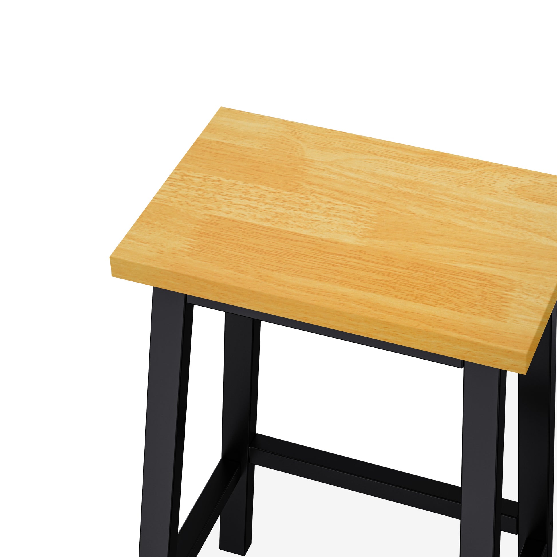 K&k Solid Wood Bar Stools (not Cheap Iron) - Black - detail view 6