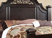Syracuse Dark Walnut Finish King Poster Bed