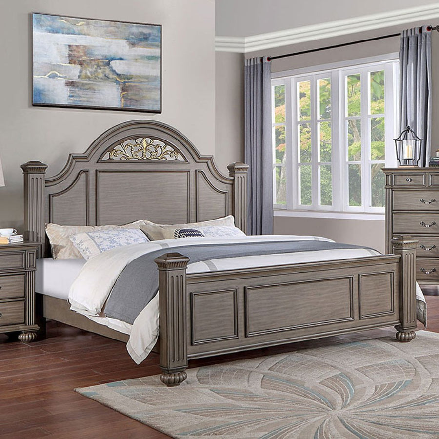 Syracuse Gray Finish King Bedroom Set
