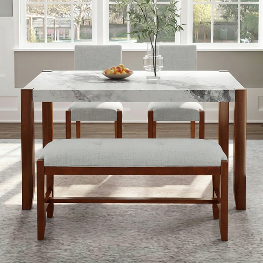 4-Piece Dining Set - Beige - detail view 2