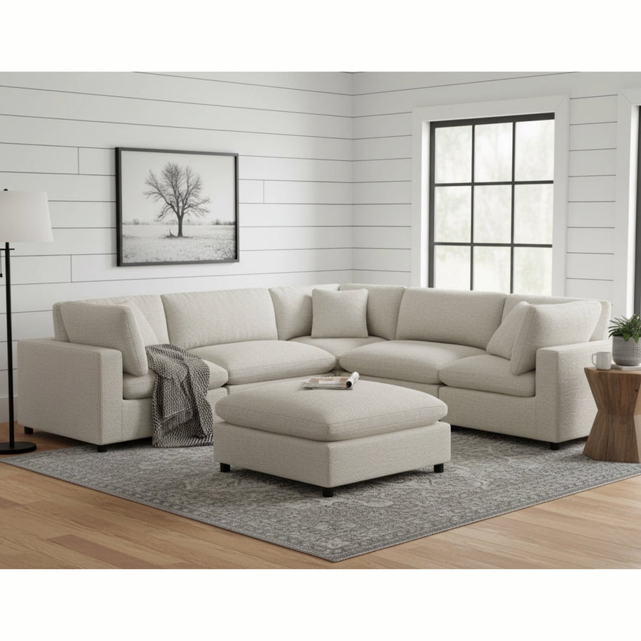 Cassandra Modular 6-Piece Sectional in Beige - detail view 5