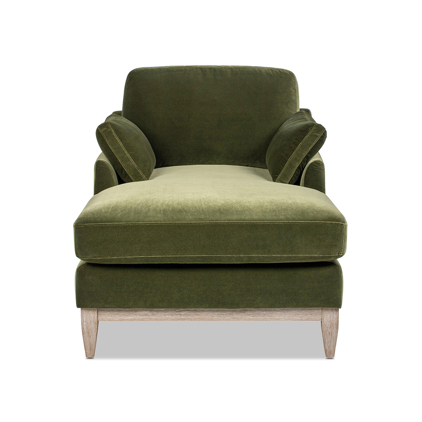 Pasadena Modern Farmhouse Chaise Lounge Chair - Green - detail view 3
