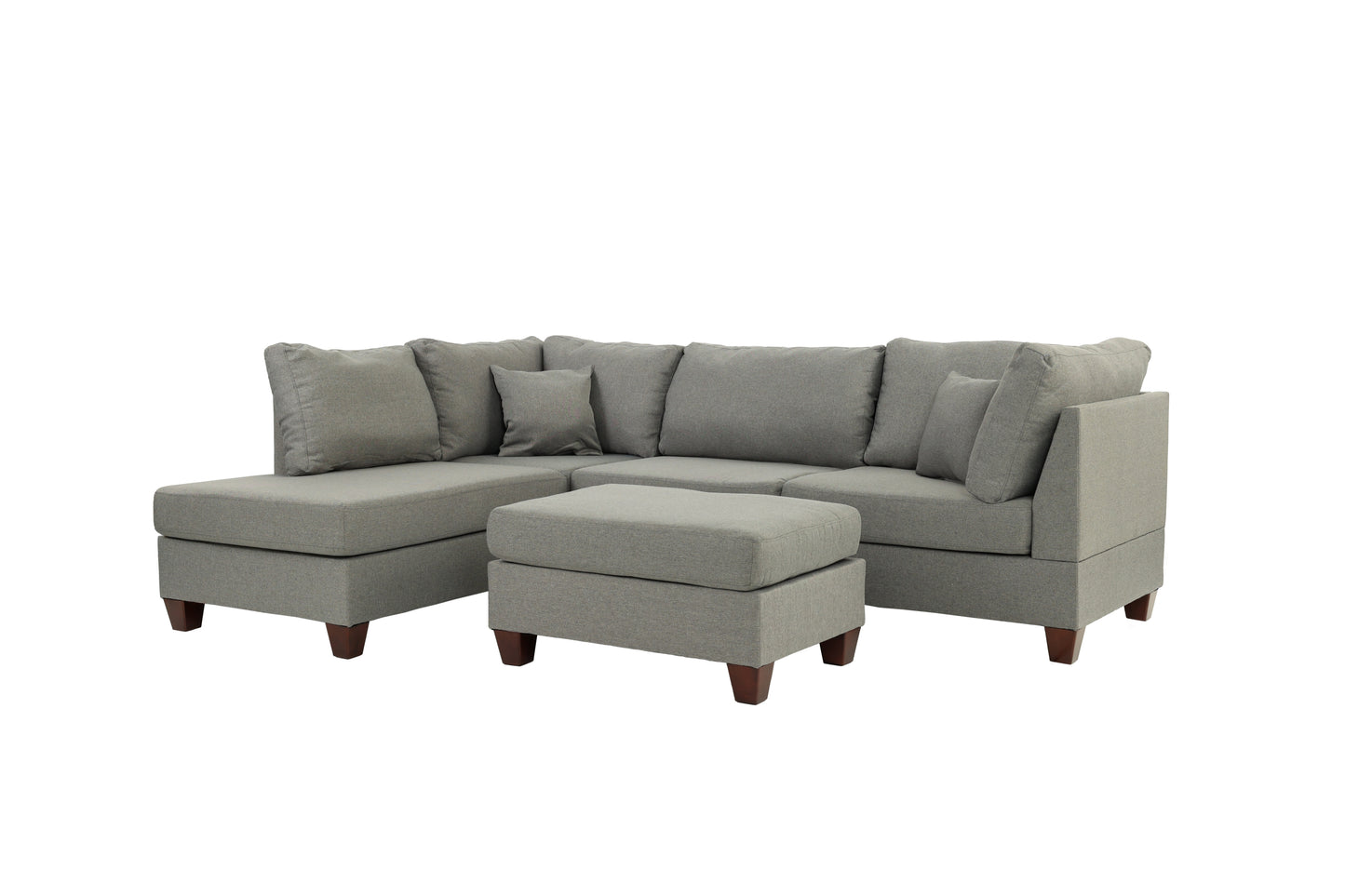 3-PC SECTIONAL in Gray - detail view 2