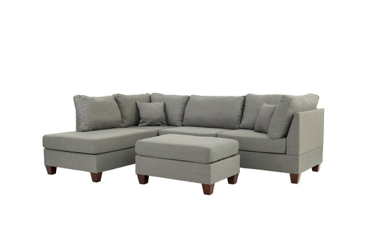 3-PC SECTIONAL in Gray - detail view 2