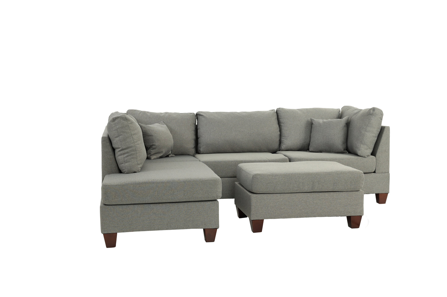 3-PC SECTIONAL in Gray - detail view 5