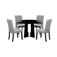 Round Dining Table for 4, 43-Inch Faux Marble Top, Mid-Century Modern Round Dining Table for Cafes, Restaurants, Bars, Home Offices and Conference - detail view 6