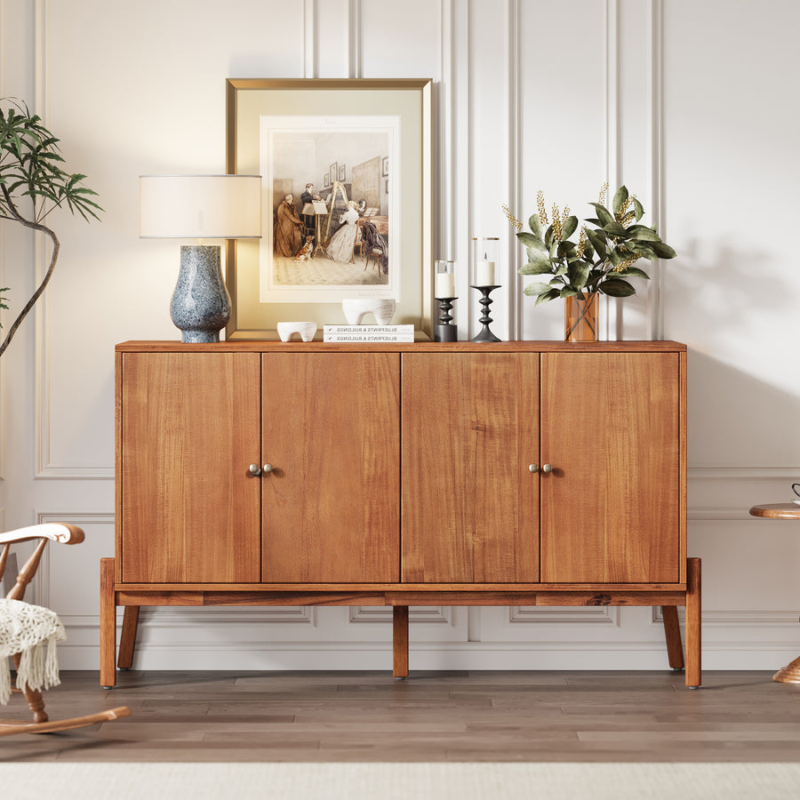 Vintage Sideboard Buffet Cabinet - Brown - primary color shot
