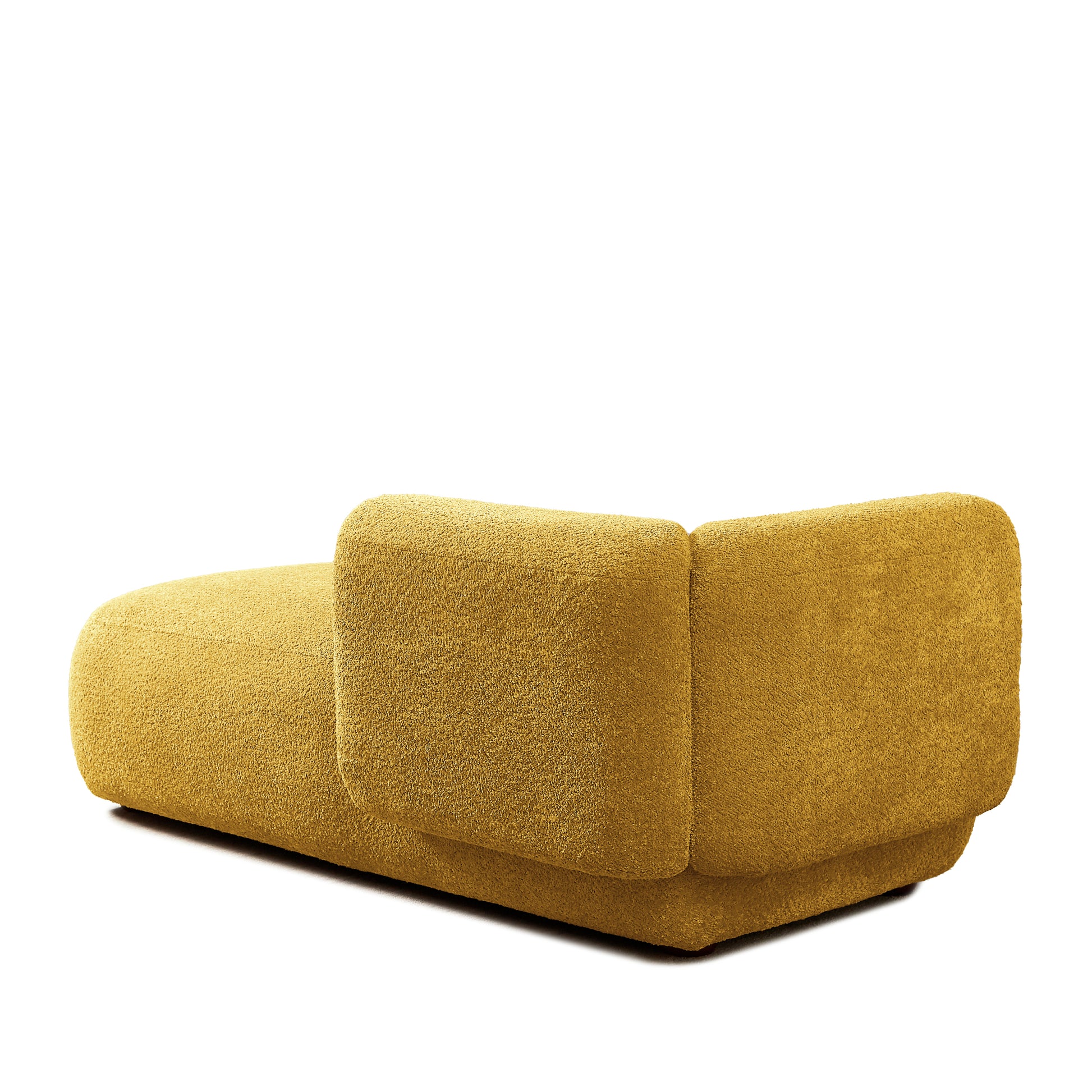 Upholstered Chaise Lounge - Yellow - detail view 2