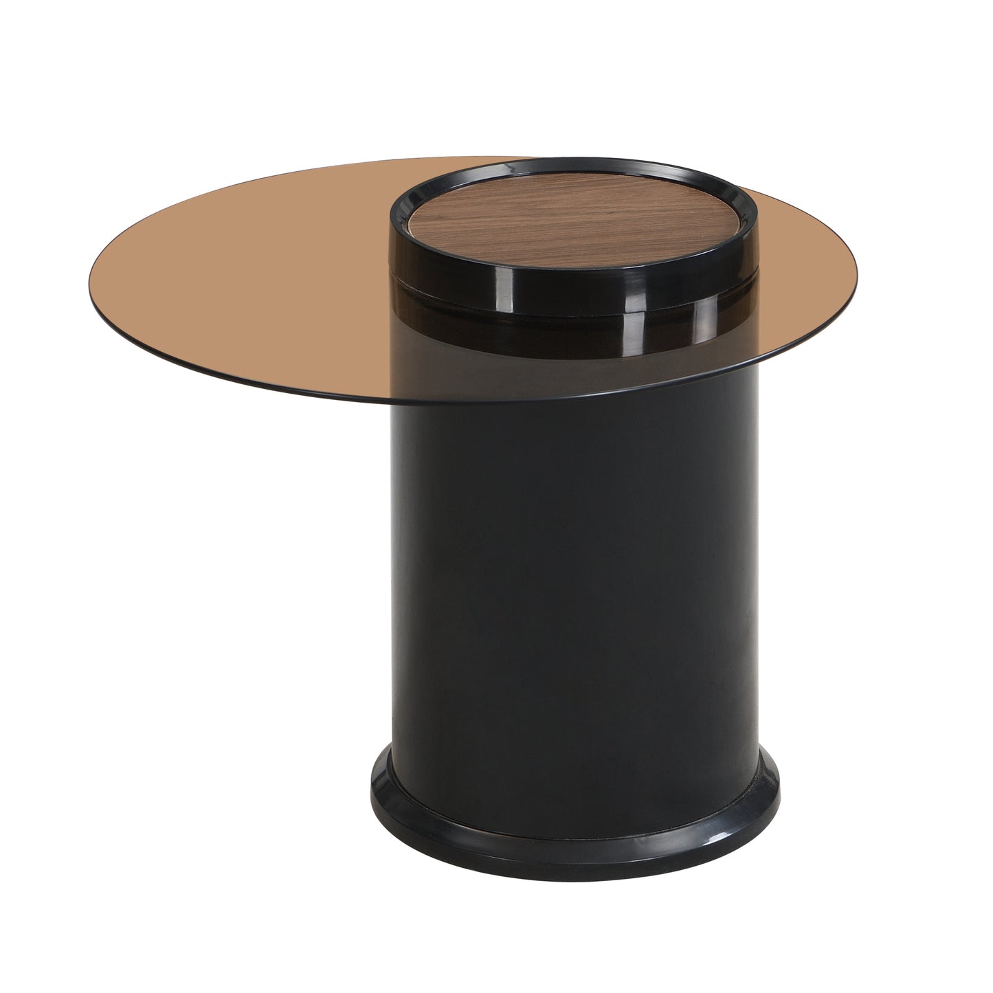 Black & Brown Melamine,plastic Nesting Tables with Black Legs - detail view 7