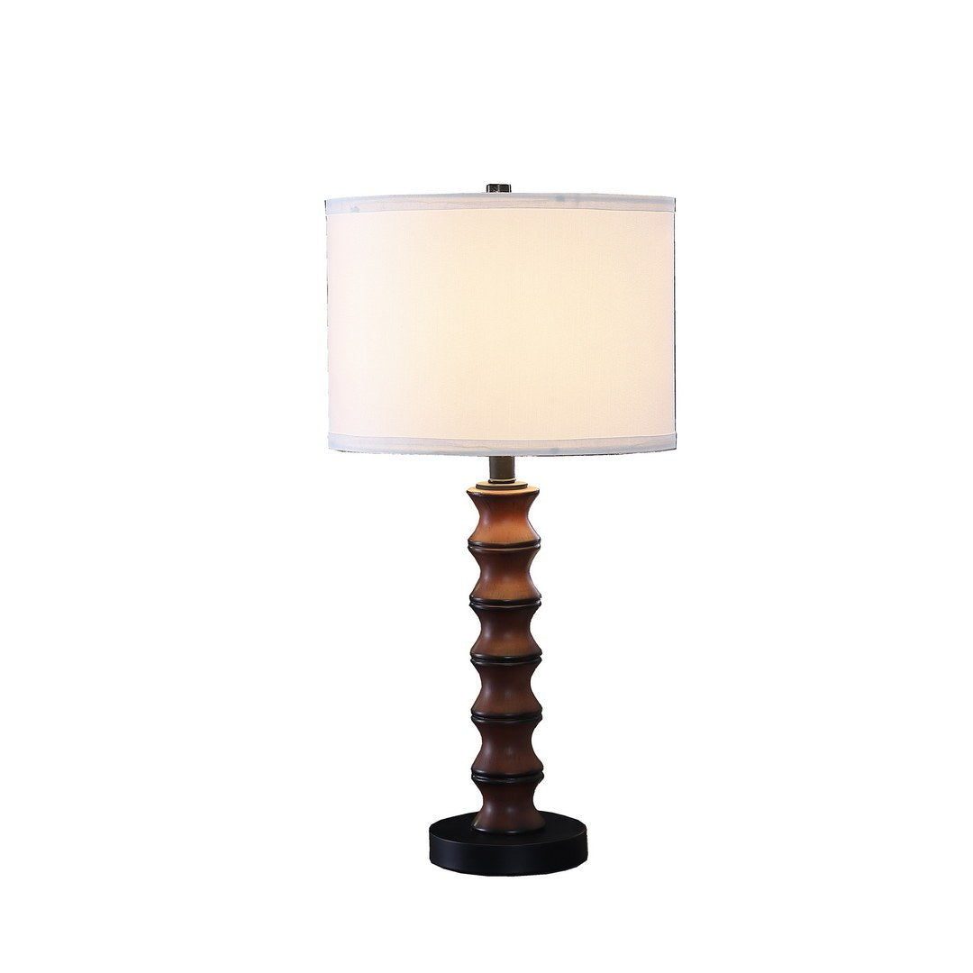 27.5' In Coastal Littoral Wood Insp Modern Table Lamp