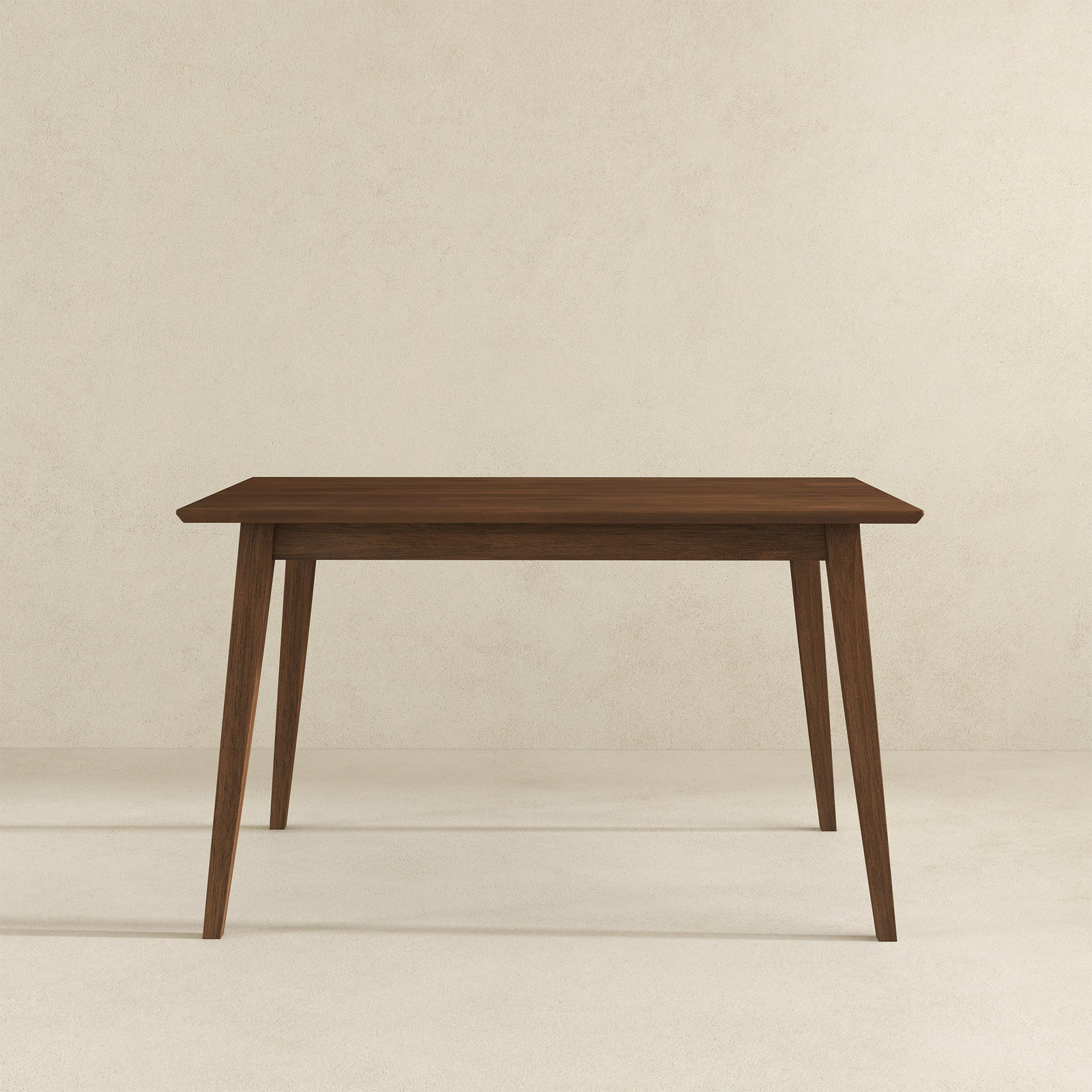 Levi Modern Style Solid Wood Rectangular Dining Kitchen Table Brown 47' - primary color shot