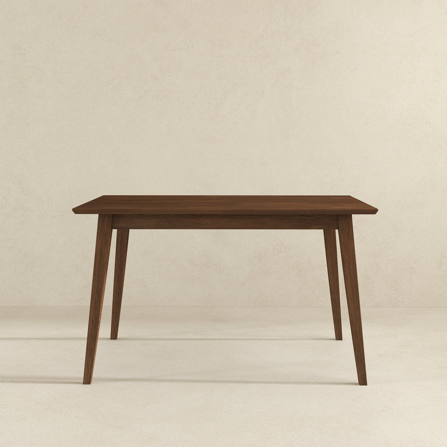 Levi Modern Style Solid Wood Rectangular Dining Kitchen Table Brown 47' - primary color shot