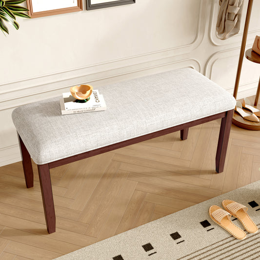 Upholstered Bench - Cherry - primary color shot