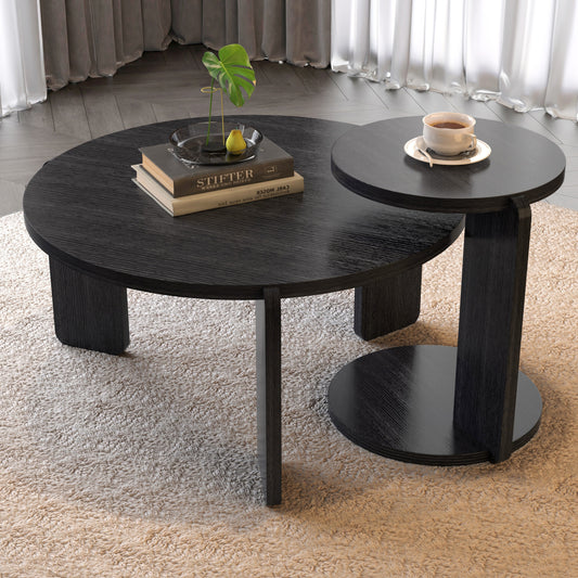 Black Nesting Tables with Black Legs - detail view 2