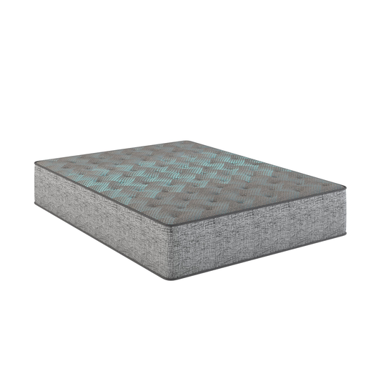 Restonic Comfort Care 13' Hybrid Mattress, Plush Comfort, Grey+Blue, Foam, California King