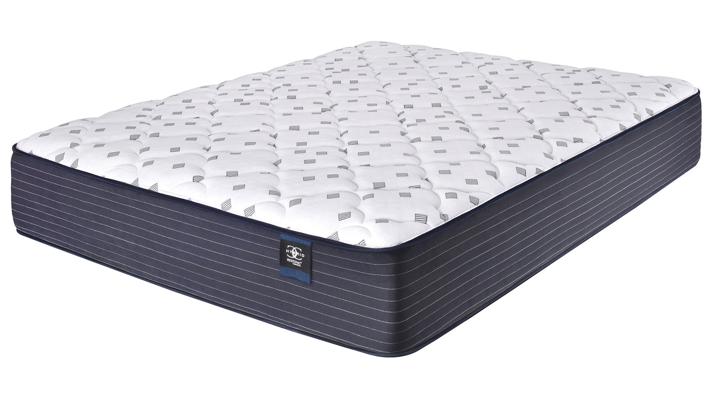 Restonic Comfortcare Hybrid Restonic Direct Plush - White+blue - detail view 2