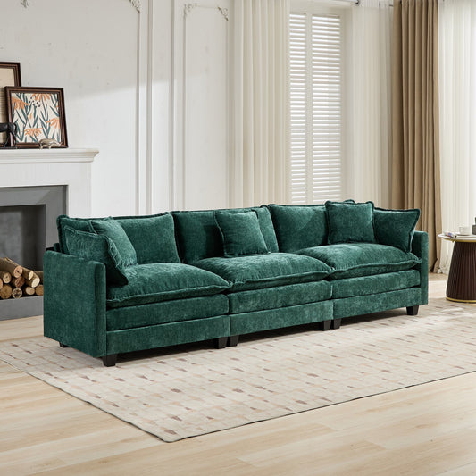 Green Chenille Sofa