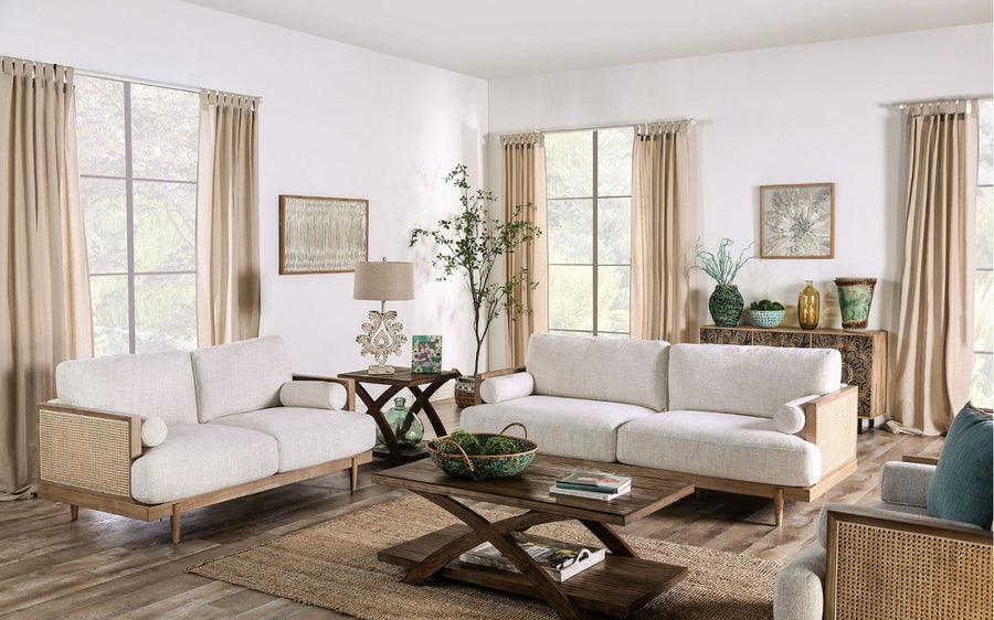 Alesund Mid-Century Modern Sofa & Loveseat Set
