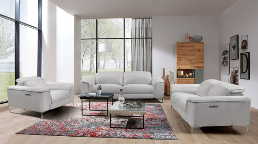 Ascona Contemporary Power Sofa - Light Taupe