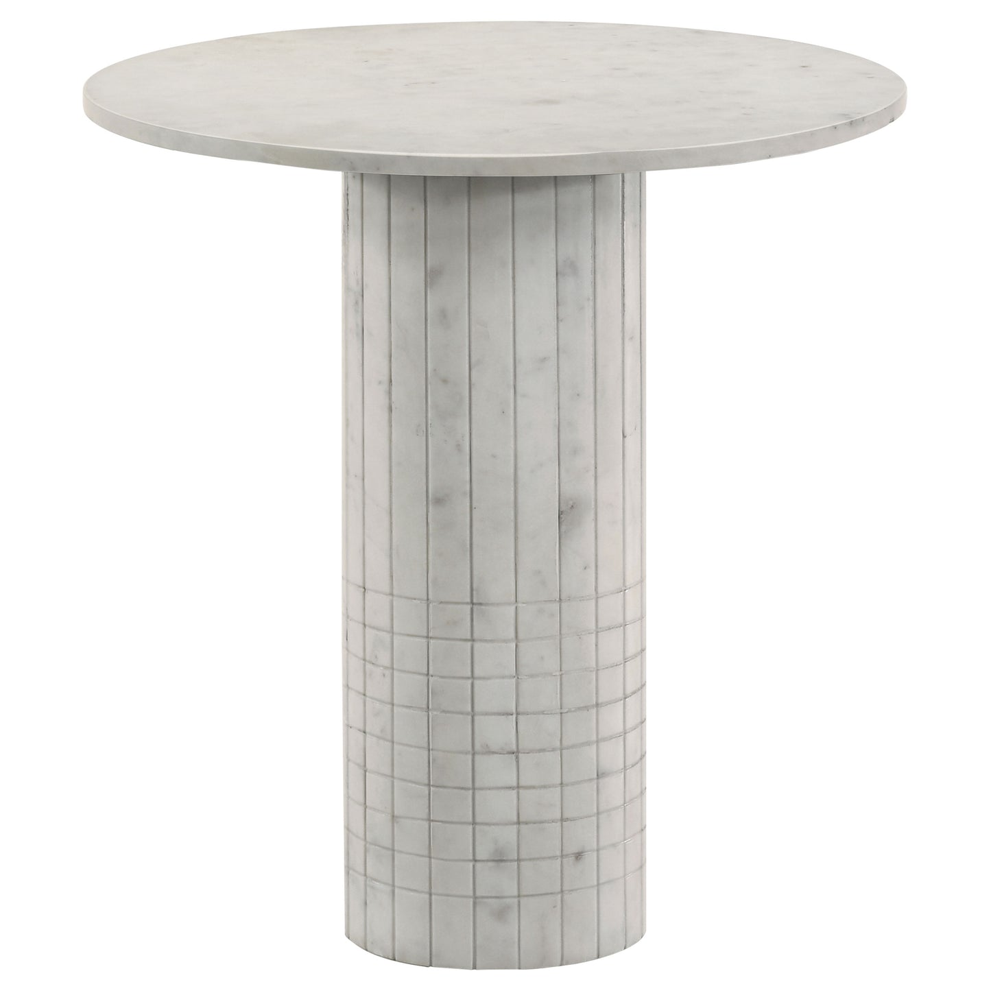 Astoria Round Genuine Marble Coffee Table White