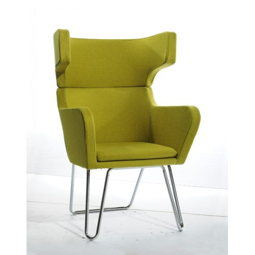 Modrest Anser Modern Green Fabric Lounge Chair