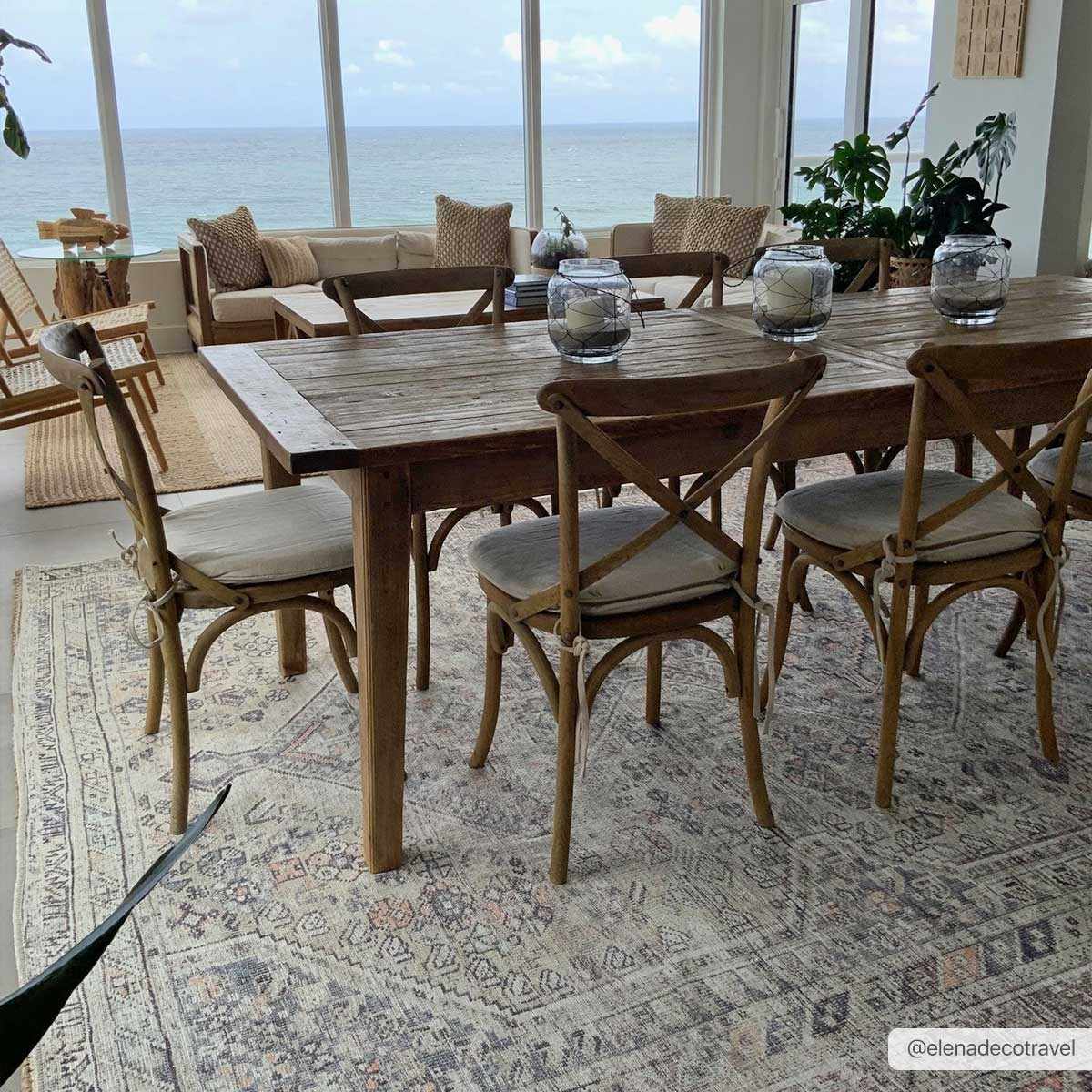 Barny Tan Flat Pile Washable Rug Area Rug