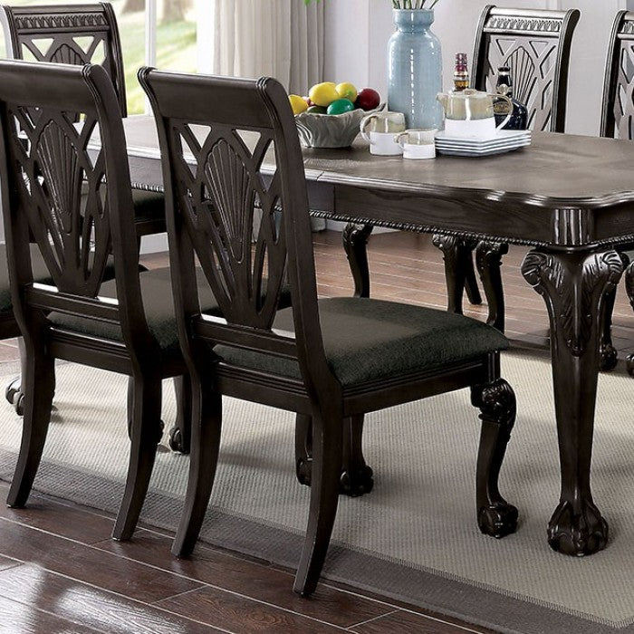 FOA Petesburg Traditional Padded Seat & Back Set of 2 Dining Side Chair