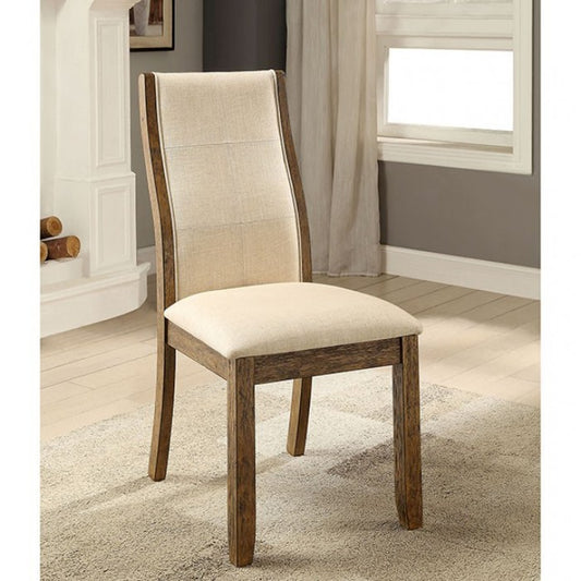 FOA Onway Transitional Padded Fabric Cushions Dining Side Chair