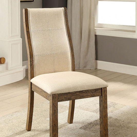 FOA Onway Transitional Padded Fabric Cushions Dining Side Chair