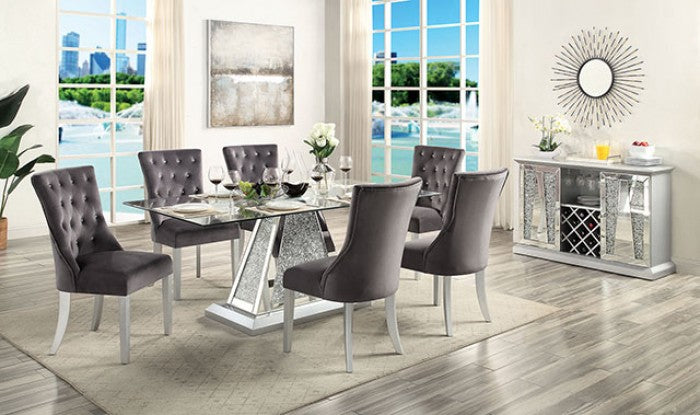 FOA Regensdorf Glam Velvet Fabric Side Dining Chair