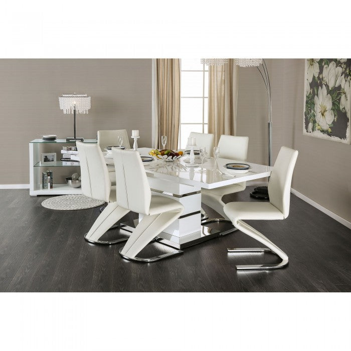 FOA Midvale Contemporary Z-Shaped Set of 2 Dining Side Chair