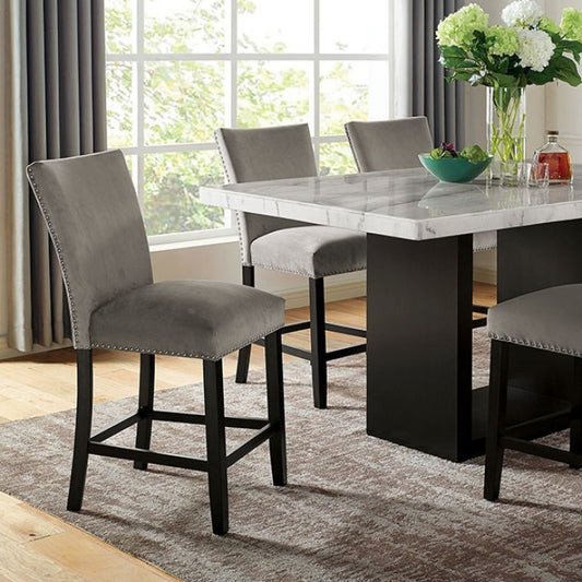 Kian Genuine White Marble Dining Set