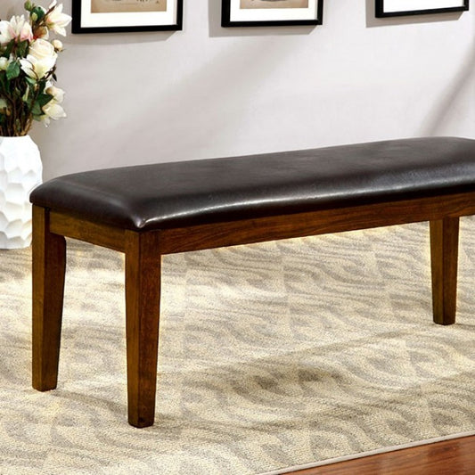FOA Hillsview Transitional Tapered Wood Legs Dining Bench