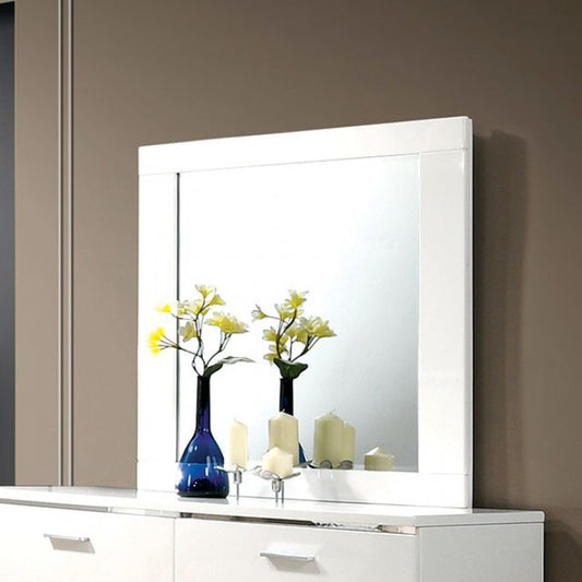 Carlie White Dresser Mirror