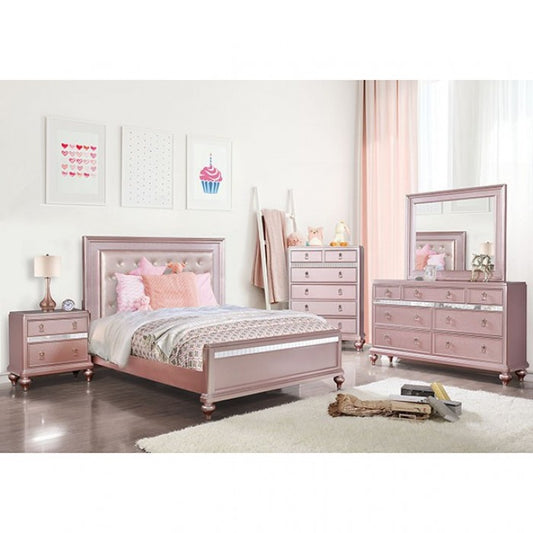 Avior Twin Size 4 Pc Bedroom Set - Beige