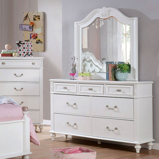 Belva White Wooden Dresser
