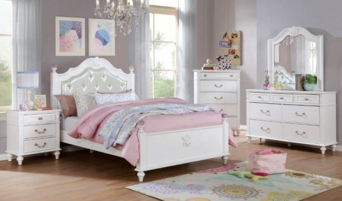 Belva Full Size 4 Pc Bedroom Set - White