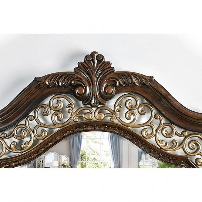 Menodora Mirror - Brown Cherry