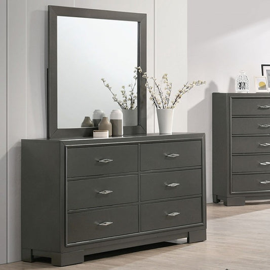 Alison Contemporary 6-Drawer Dresser - Gray