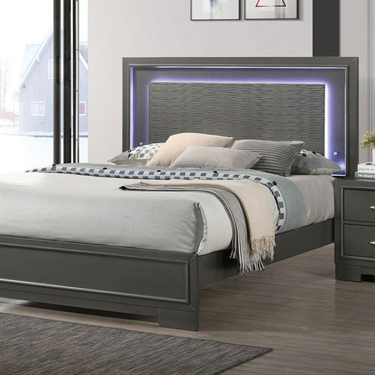 Alison Contemporary Full Bed - Gray