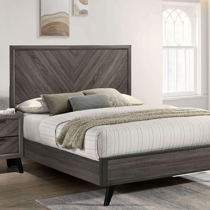 Vagan King Size E. Bed - Gray