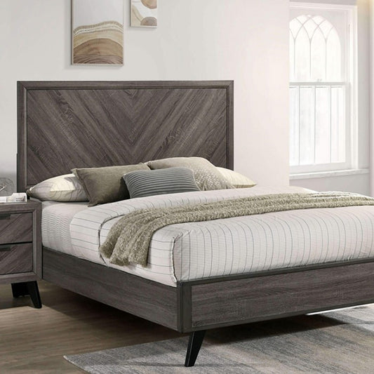 Vagan Queen Bed - Gray