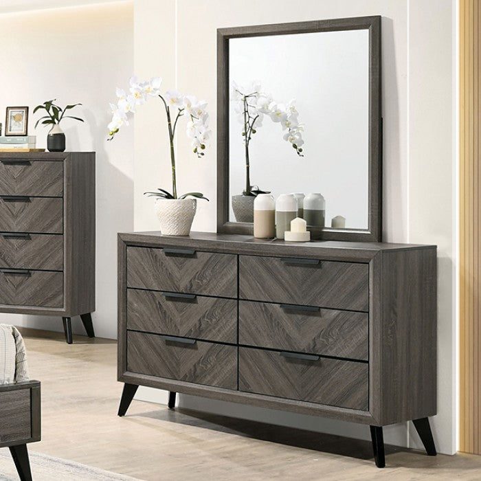 Vagan King Size E. Bed - Gray