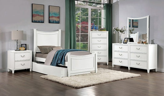 Lycoris Twin Bed - White