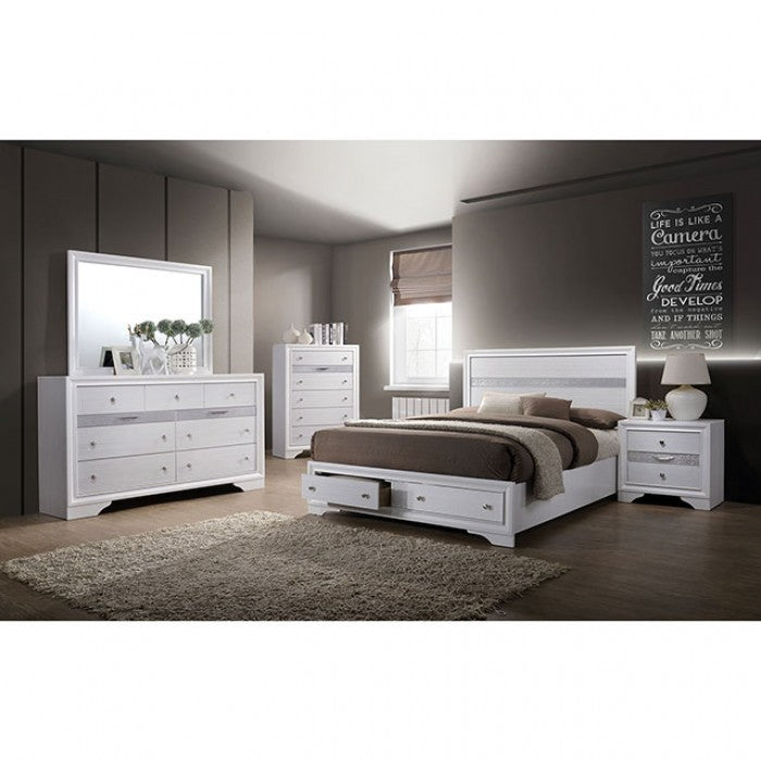 Chrissy 4-Piece Queen Bedroom Set - White