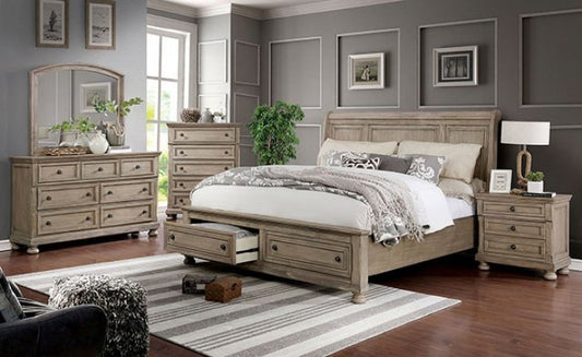 Wells Queen Bed - Gray