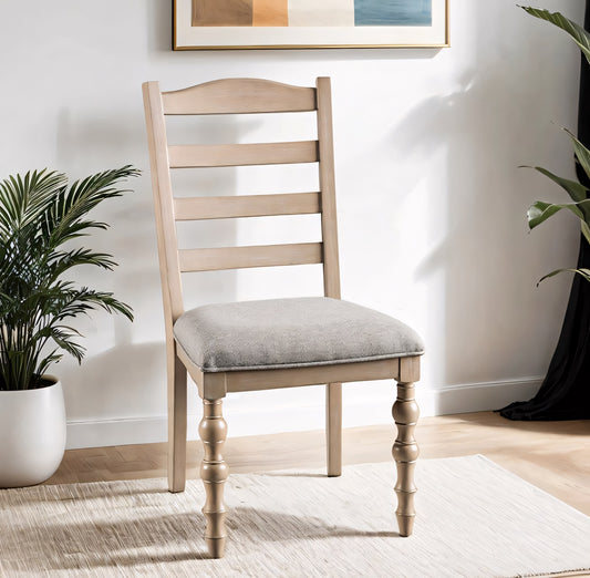 Chesapeake Modern Farmhouse Light White Wash Side Chair (Set of 2)