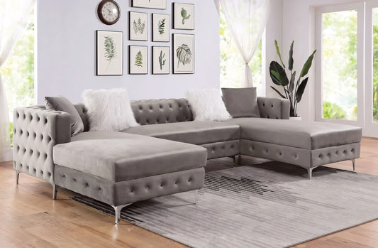 Ciabattoni Transitional Sectional in Gray