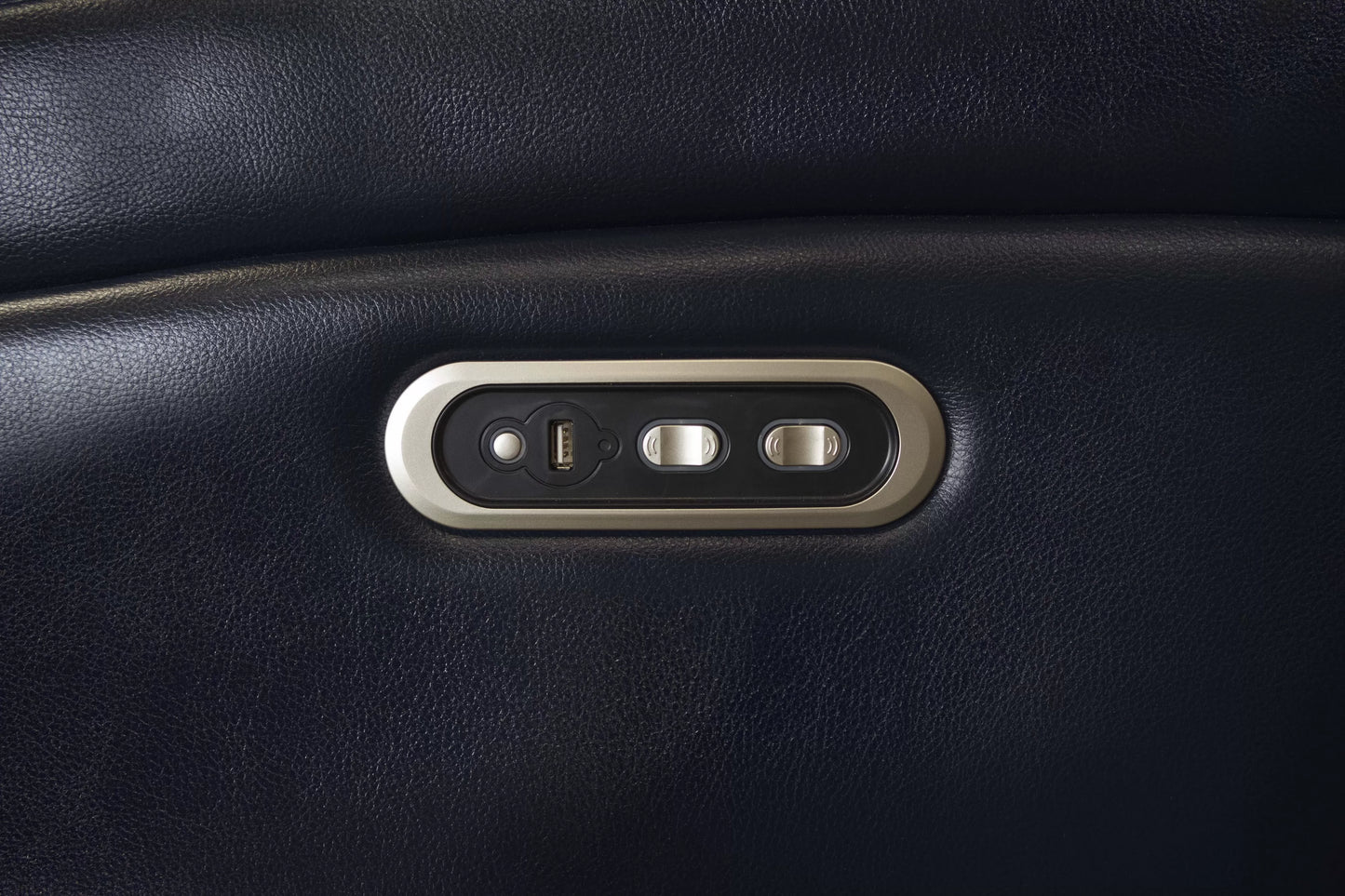 Pacific Power Reclining Sofa – Ink Blue