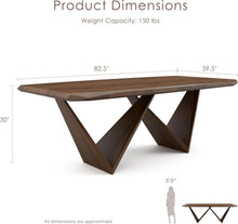 Furniture of America Romont | Mid-Century Modern Solid Wood Dining Table